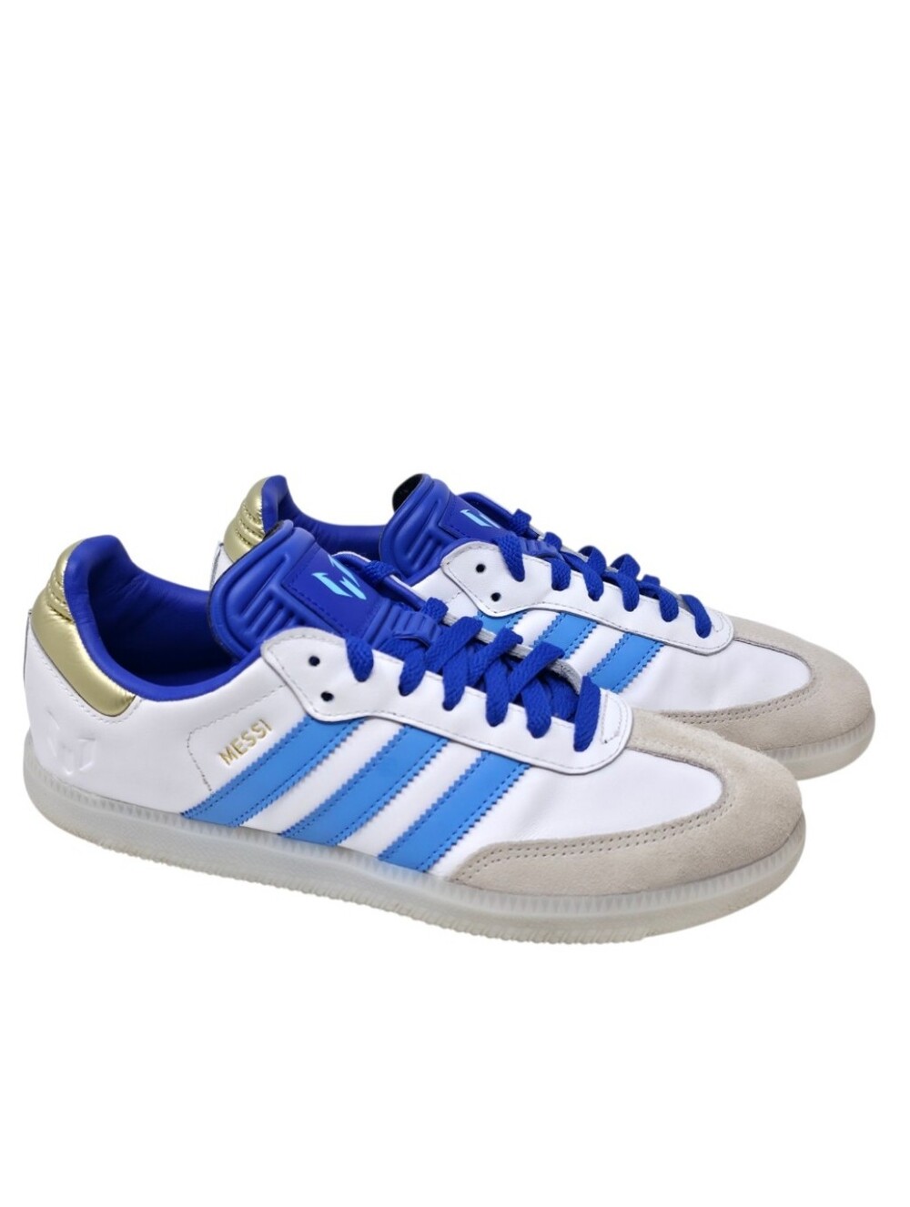 adidas Lionel Messi Samba Indoor ID3550 Argentina White Blue Gold Men's 7